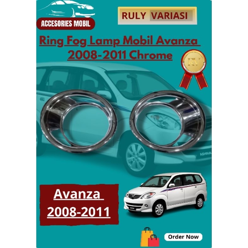 Ring Fog Lamp Foglamp Mobil Avanza Type S 2008-2011 Chrome