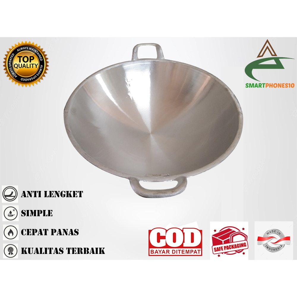 Wajan Kuali Penggorengan Aluminium No 16 Tebal Anti Lengket Kualitas Premium Bintang Mas