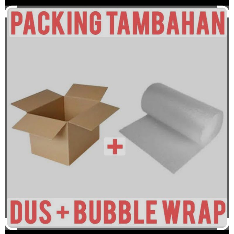 

Tambahan Pacling Kardus + Bublle Warp / Makin Tebal Dan Makin Aman
