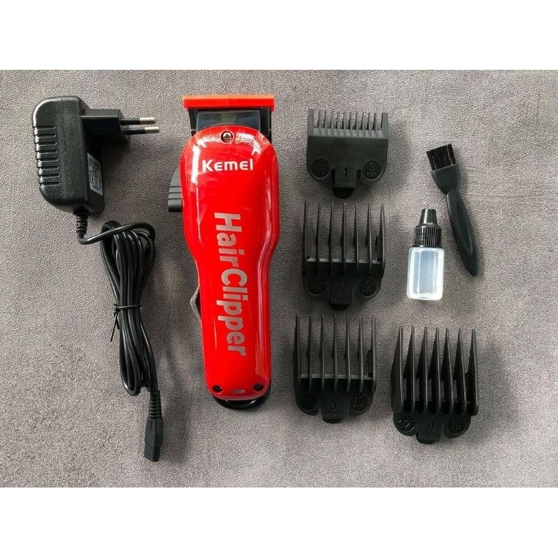 Mesin cukur rambut Kemei KM-707z Original double speed turbo terbaik mesin potong rambut