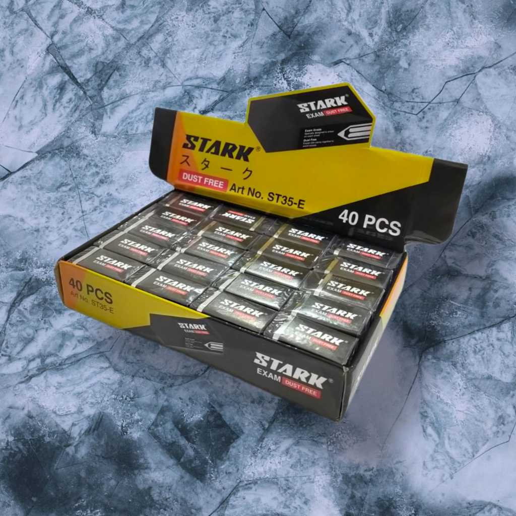 

JP Penghapus Pensil STARK Bentuk Kotak Kecil Stationery ATK Alat Tulis Sekolah Kantor Eraser