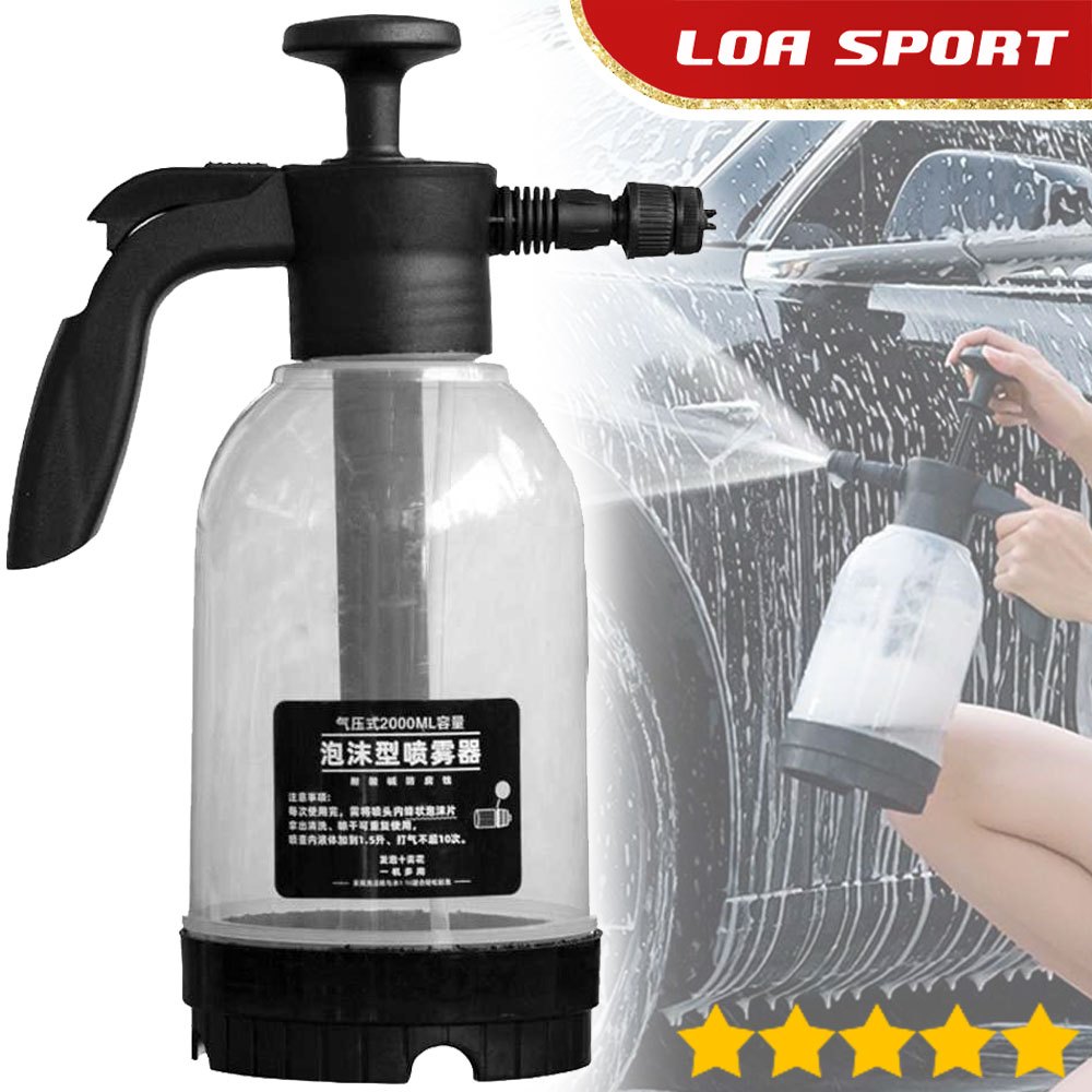 Sprayer Pompa 2 Liter Penyemprot Busa Sabun Cuci Mobil Motor 2 Nozzle