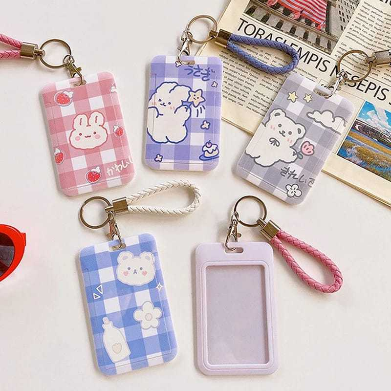 

FY ID CARD HOLDER MOTIF KARAKTER LUCU Tempat Kartu Photocard Photo Card Flower