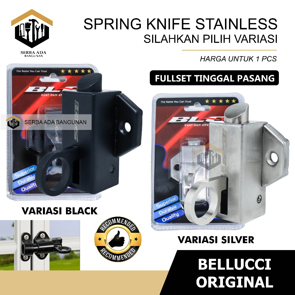SAB Spring Knip Knife Bellucci V60 |  Grendel Bellucci | Grendel kodok  | SPK BLC V50 Spring knip  /