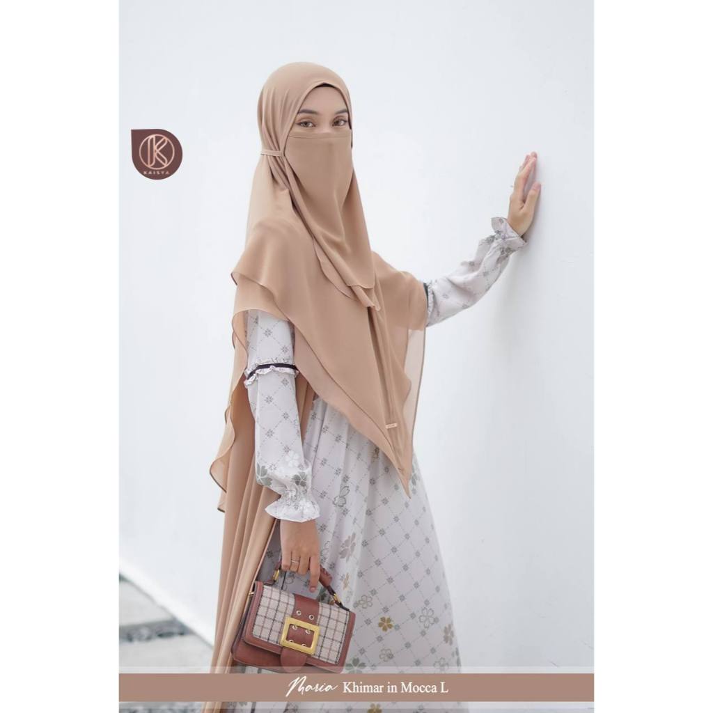 KAISYA-MARIA MOM KHIMAR | KHIMAR TALI NON PET | KHIMAR TALI JUMBO | KHIMAR CERUTY 2 LAYER PREMIYM | 