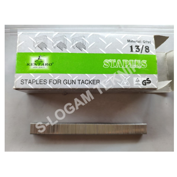 

Isi Staples Gun Tacker 13/8 8 mm KENTARO Refill Paku Staples Tembak