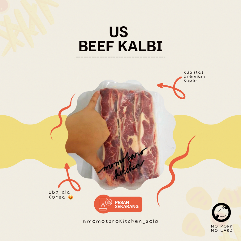 

Momotaro US Beef Kalbi (Mentah) / Rusuk Sapi