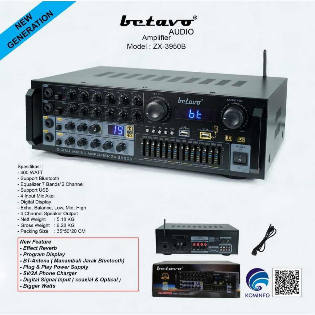 Amplifier Karaoke Betavo ZX 3950 B