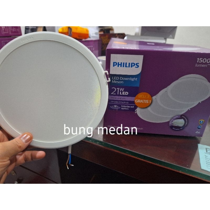 Lampu Led PHILIPS Meson 21w 21 Watt PACK ISI 4 PUTIH DOWNLIGHT PANEL inbow