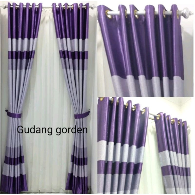 GORDEN BLACKOUT IMPORT MOTIF PELANGI TERBARU GORDEN RUANG TAMU GORDEN JENDELA