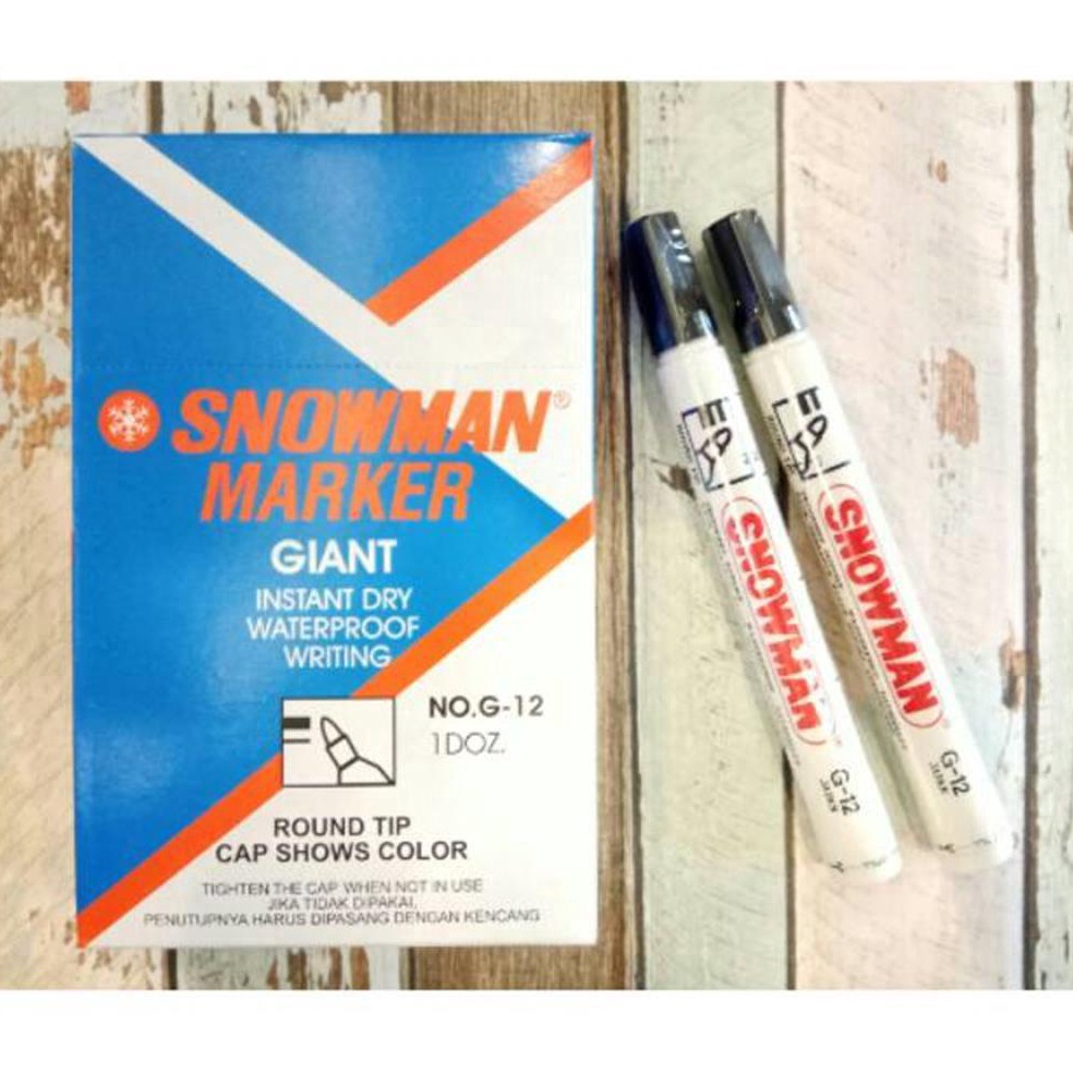 

ART L79G Spidol Snowman Marker 12pcs HITAM