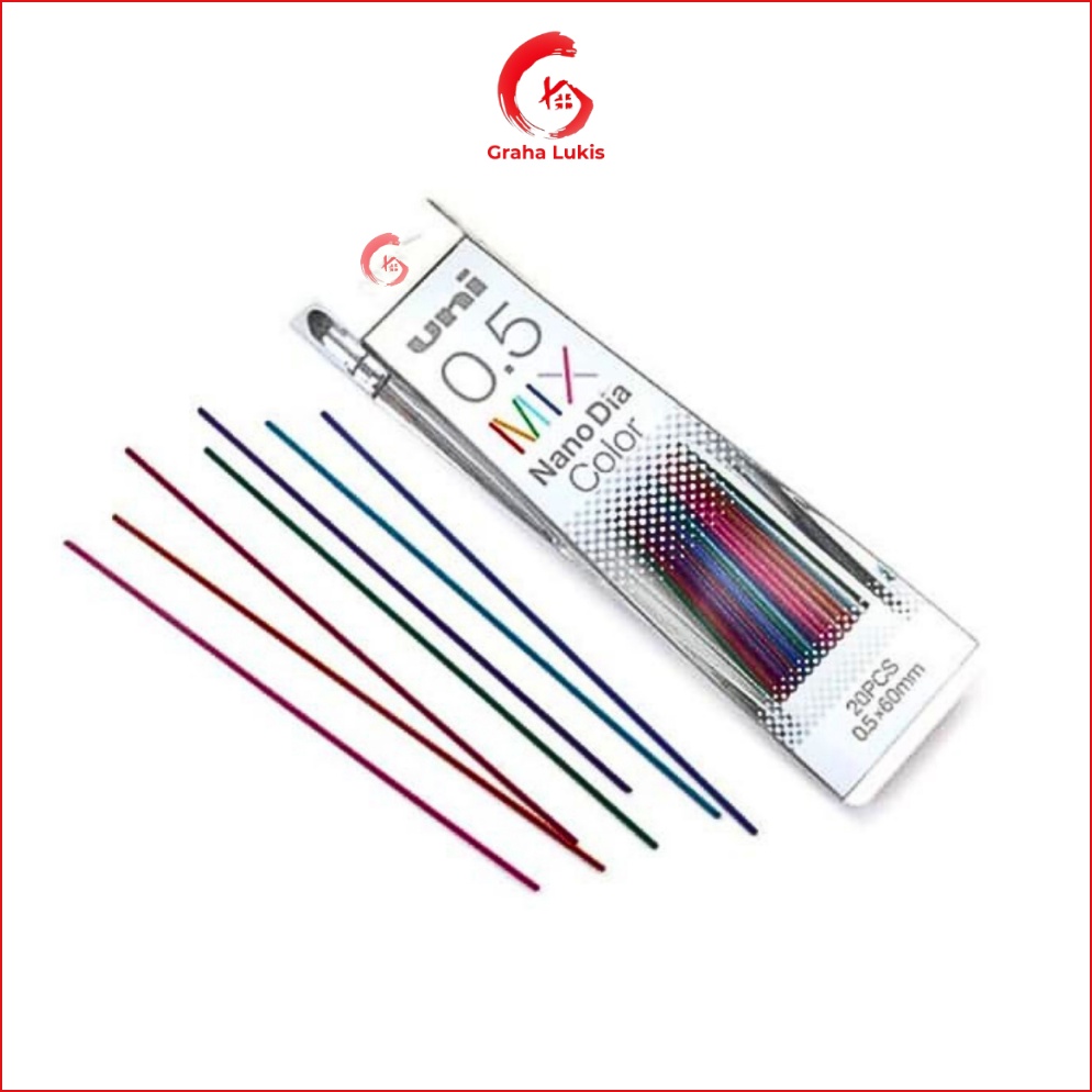 

ART H95J Uni Nano Dia Pencil Lead 5 mm Mix Color Isi Pensil Mekanik 5