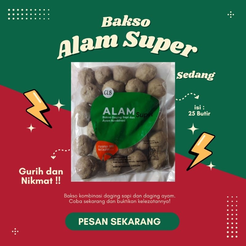 

Bakso alam sedang isi 25