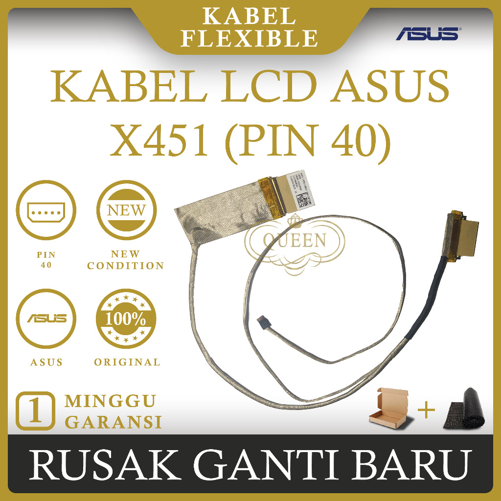 Kabel Flexible lcd Laptop Asus X451CA X451C X451M X451MA ( PIN 40 )