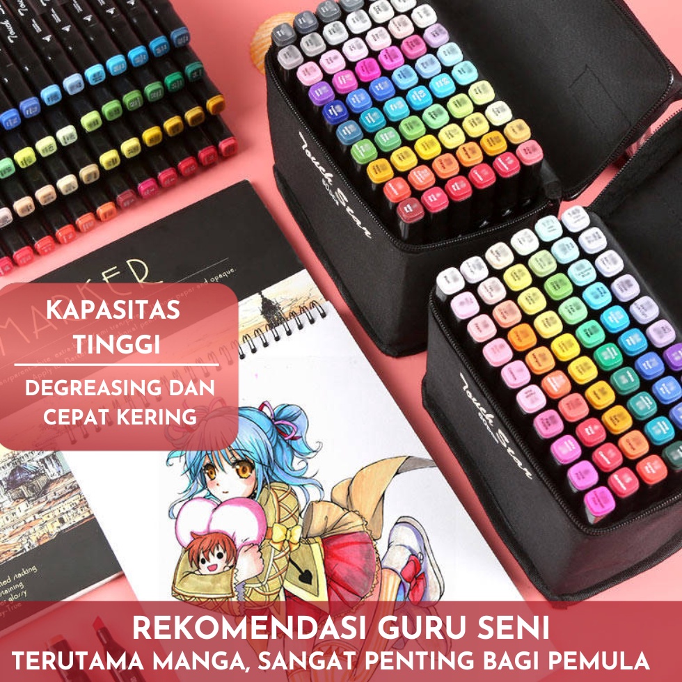 

ART B35W TouchFive 16812864824 Warna Sketsa Spidol Umum General Marker Set Animation Markers