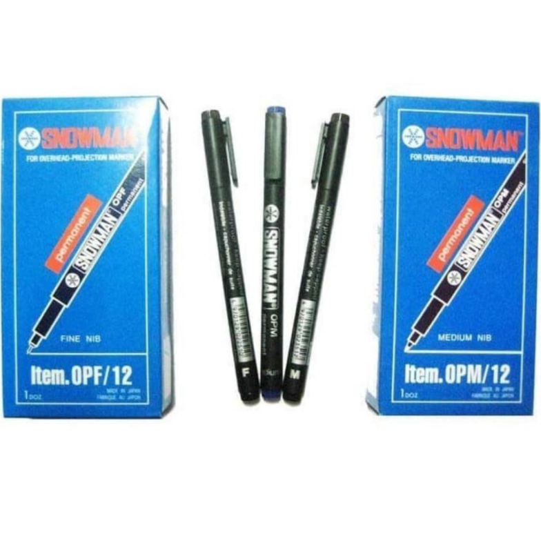 

ART K49R Spidol snowman permanent OHP F dan OHP M 1pak12pcs