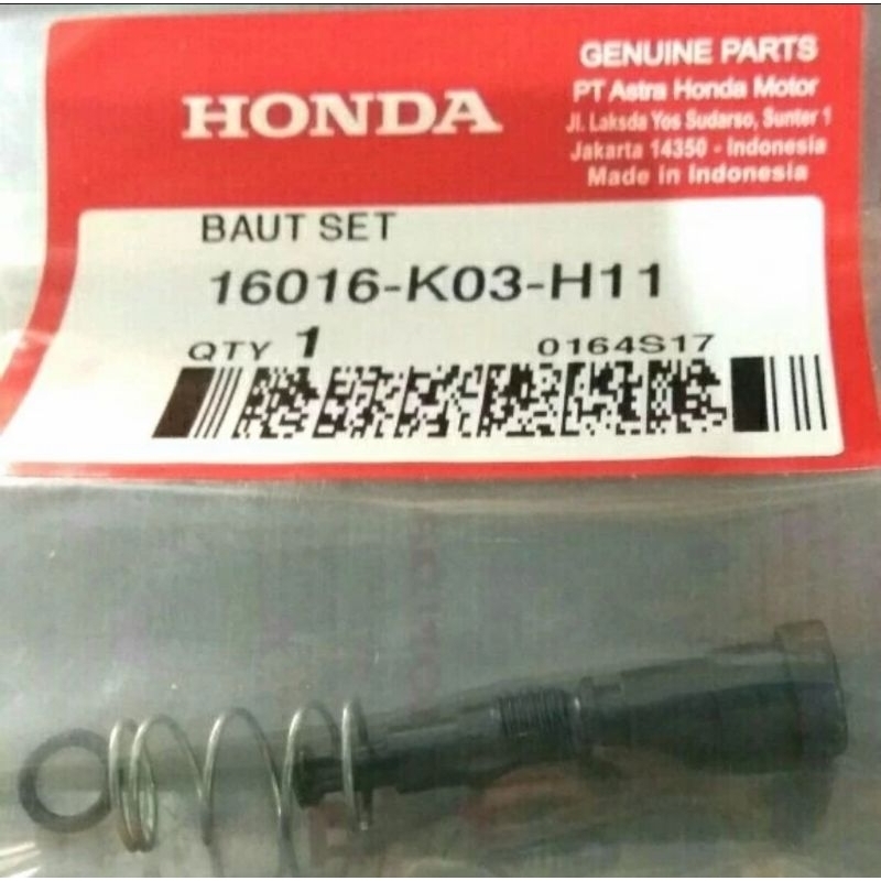 Baut Setelan Angin Baut Langsam Beat Fi Scoopy Fi Vario 110 125 110 Fi Original