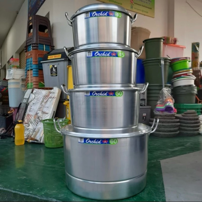 Panci Dandang Orchid 45 cm - Panci Serbaguna - Panci Kukus - Panci Langseng 45 cm