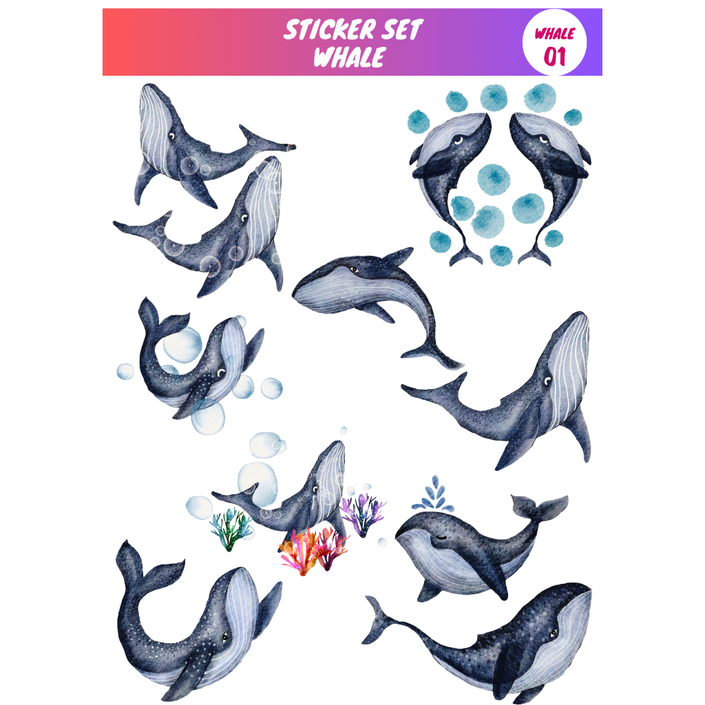 

Sticker - Whale - Sabak Kula