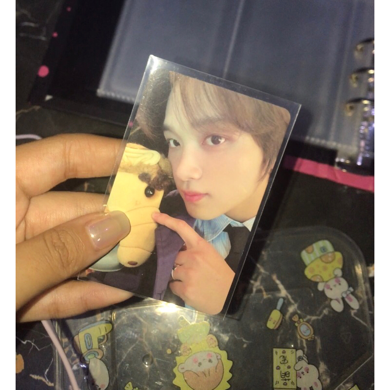 Official Photocard Haechan Boneka intro Istj, Photocard Haechan hottracks Istj, Haechan ver ccomaz, 