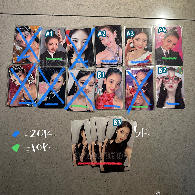 [CLEARANCE SALE/UNDERPRICE] ITZY Cheshire Checkmate Sneakers PC Photocard Album Standard POB Fansign