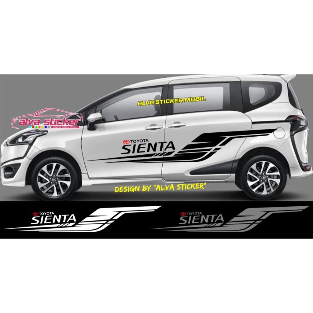 sticker sienta stiker sienta list cutting stiker side body mobil toyota sienta stiker stripe mobil s