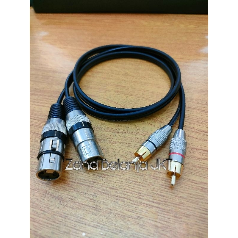 KABEL AUDIO MIXER JACK XLR CANON CEWE TO JACK RCA / KABEL AUDIO JACK RCA TO JACK XLR CANON CEWE