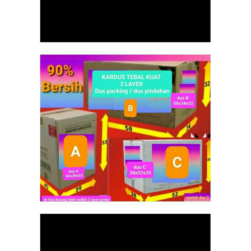 

Kardus Tebal Kuat 2 layer/Dus Packing/Kardus Pindahan Bersih