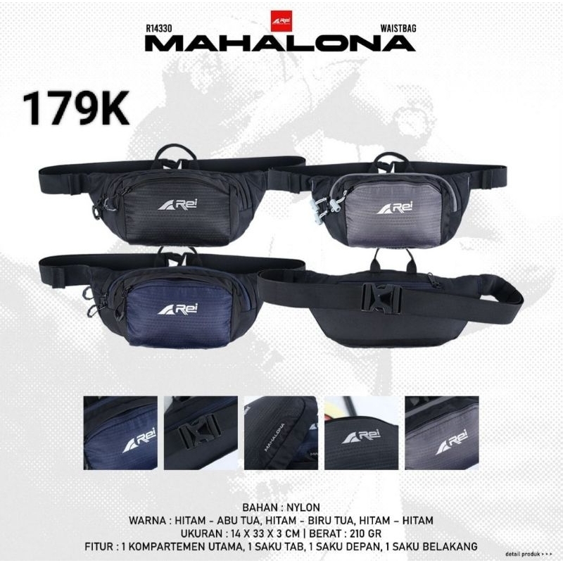 TAS PINGGANG / WAIST BAG PRIA MAHALONA AREI OUTDOORGEAR