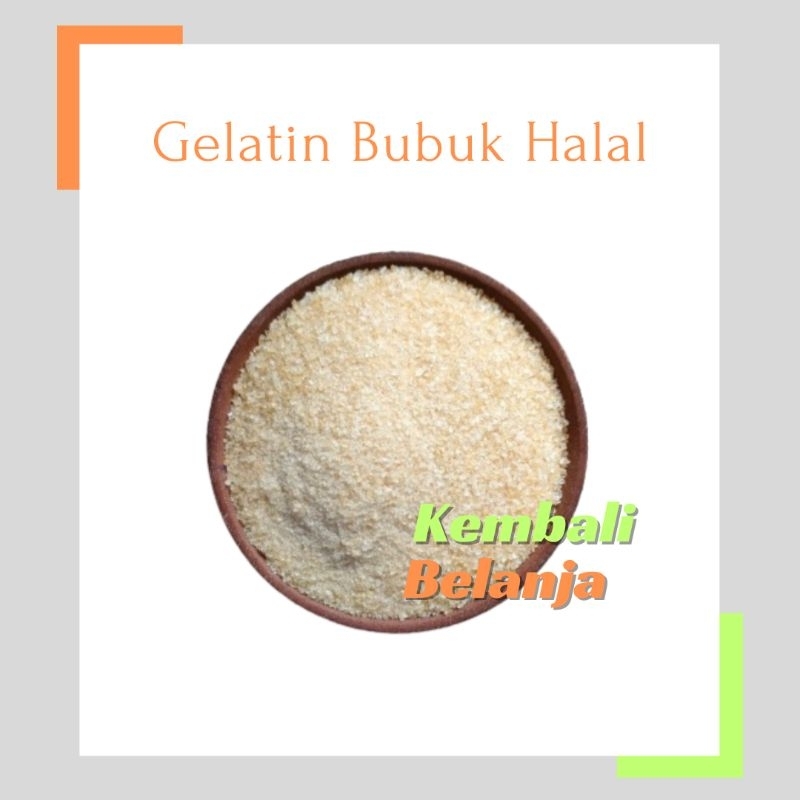 

Gelatin Sapi Halal 50 Gram-100 Gram/ Gelatin Bubuk/ Gelatin Untuk Masker Wajah