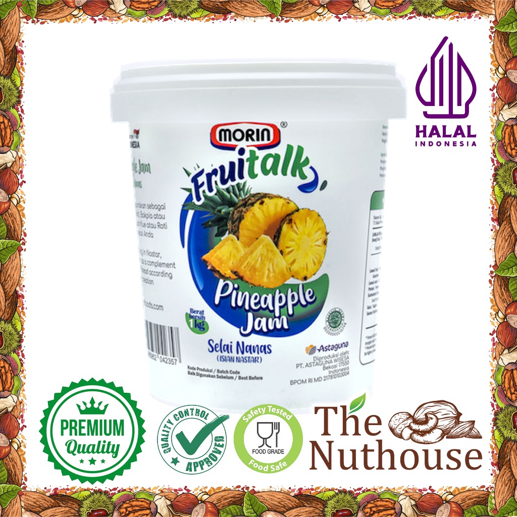 

MORIN Fruitalk Pineapple Jam / Selai Royal Nanas isian Nastar 1kg