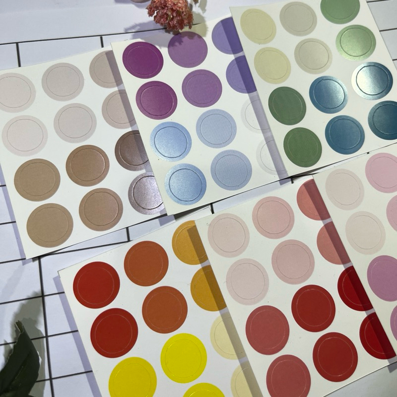 

Dot sticker / sticker bulat dekorasi jurnal