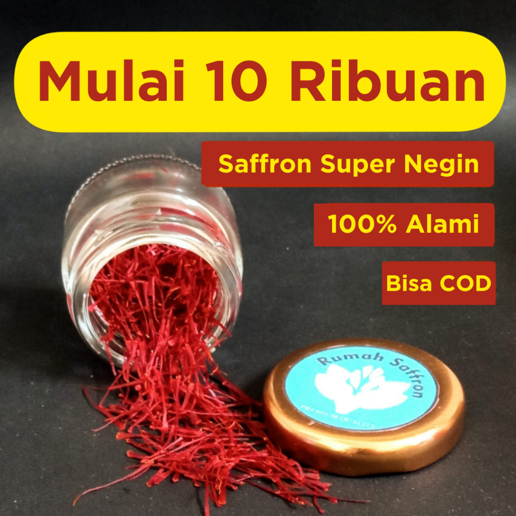 

PROMO! Saffron 1 gr Super Negin (Finest Quality) 100% Original Afghanistan