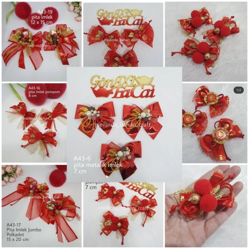 

PITA HAMPERS IMLEK PITA KADO CNY CHINESE NEW YEAR SINCIA GONGXIFATCHAI HARGA PER PCS