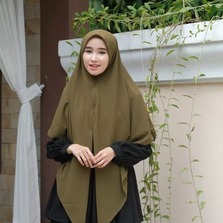 Splash Hijab Instant Zipper Segiempat Ziper Polos Resleting Kerudung Instan Segi Empat Resleting Zip