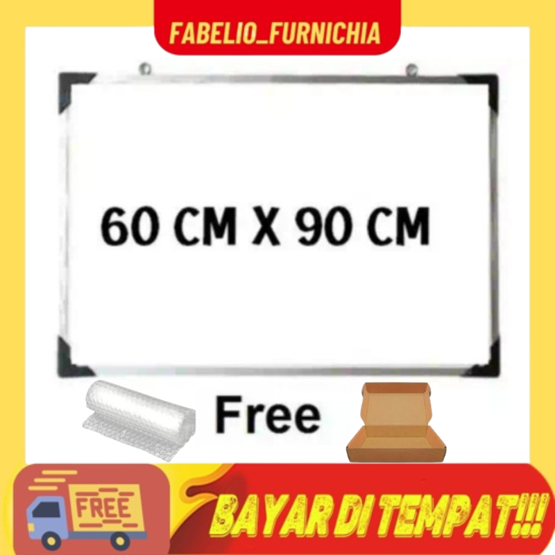 

Ndevansss - Whiteboard 60X90Cm + Free Pengemasan Papan Tulis Magnet Serbaguna - Shopee