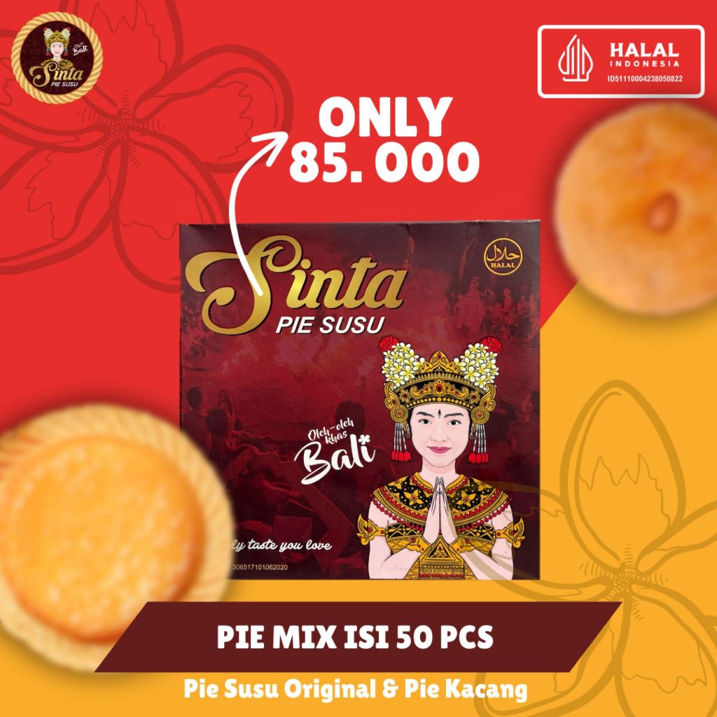 

PIE SUSU SINTA – Mix Original dan Kacang 50pcs