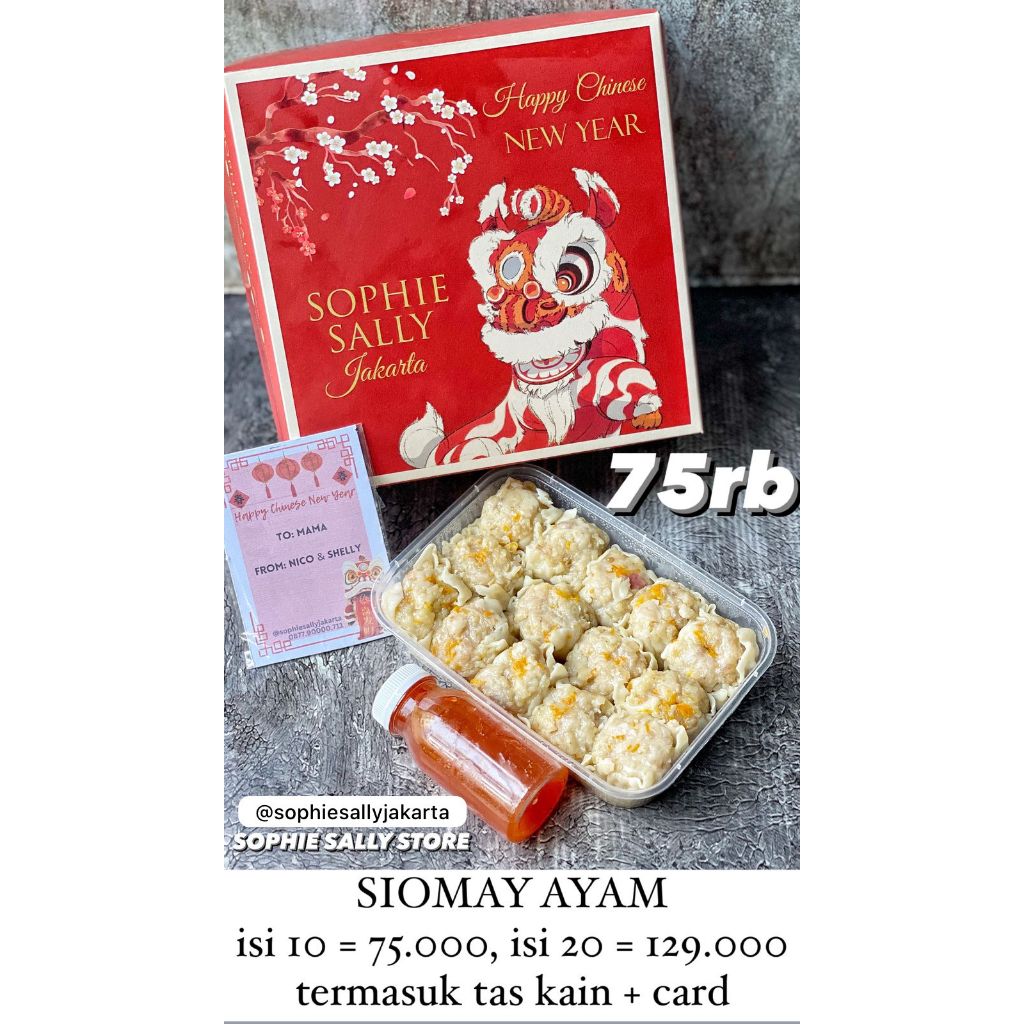 

Hampers Imlek Siomay Ayam mix Ikan BOX / CNY Edition - READY