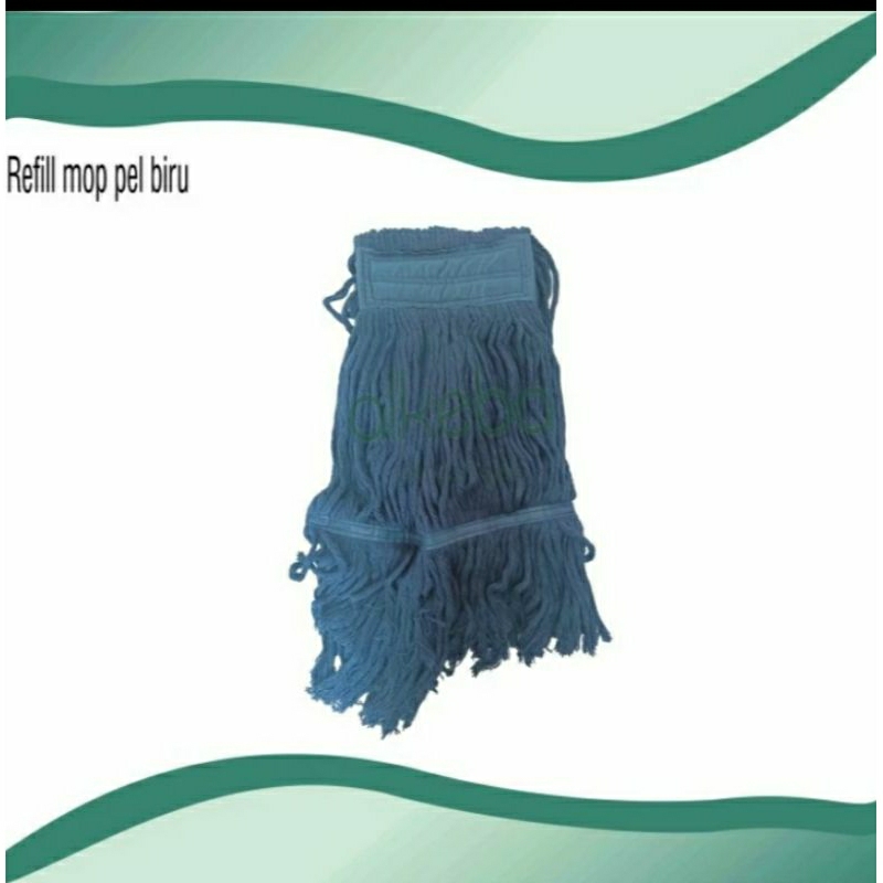 kain pel jepit/reffil pel jepit/kain mop biru/kain isi ulang pel