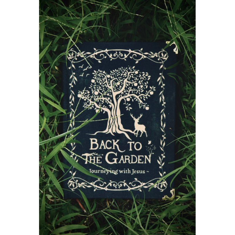 

Back To The Garden Journeying with Jesus Journal, 100% Handmade Vintage Book, Christian Notebook A5, Devotional Book