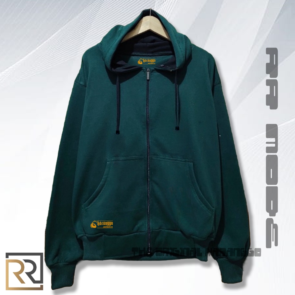 Sweater Hoodie Oversize Pria Hodie Resleting Original Bahan Katun Tebal Premium Distro