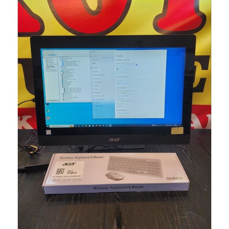 PC AIO AcerVeriton Z4640G Ci5 6500 8GB SSD 512GB  Layar 21.5 TouchScreen