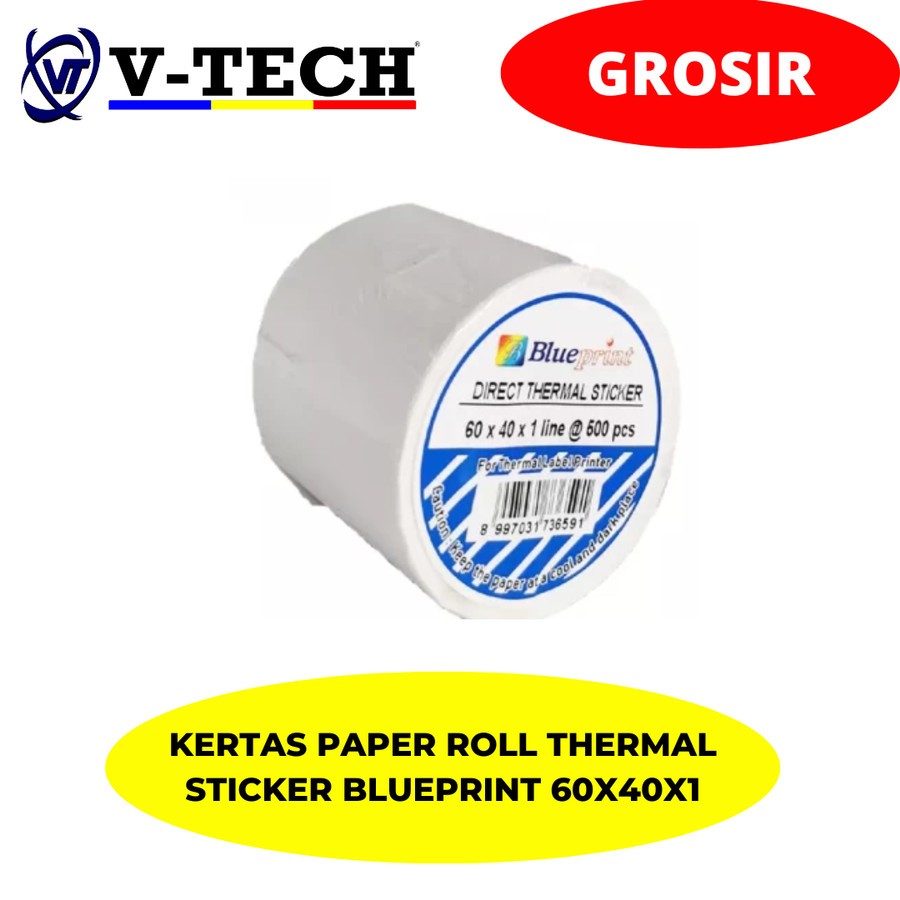 

KERTAS PAPER ROLL THERMAL STICKER BLUEPRINT 60X40X1