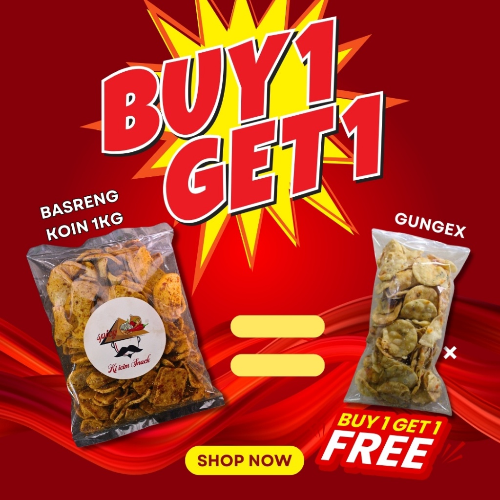 

PROMO BUY 1 GET 1 BASRENG KIICIM 1KG