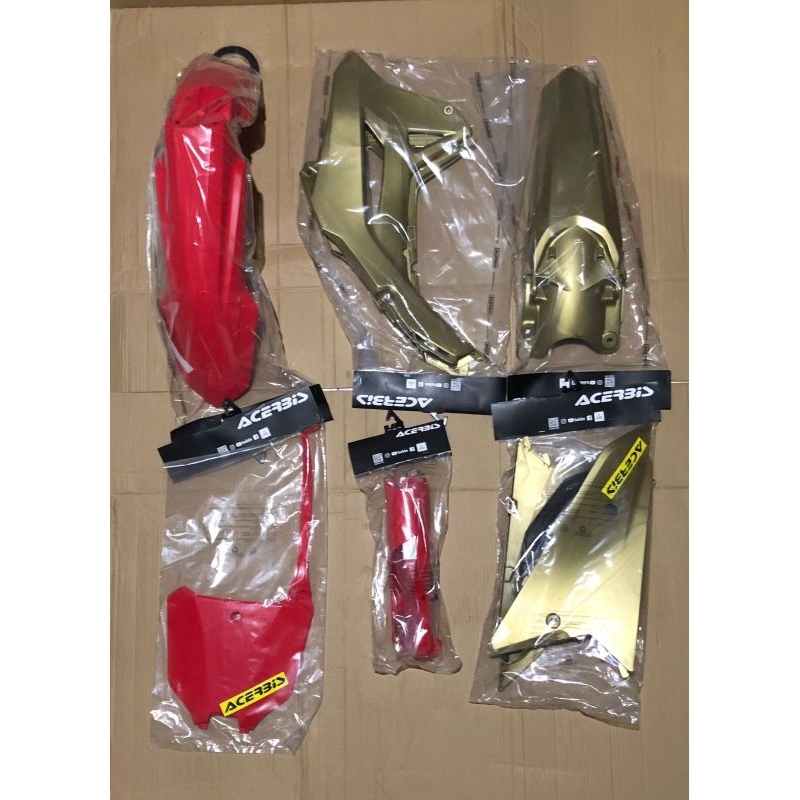 complete kit coverset honda crf 450r 2024 acerbis red gold