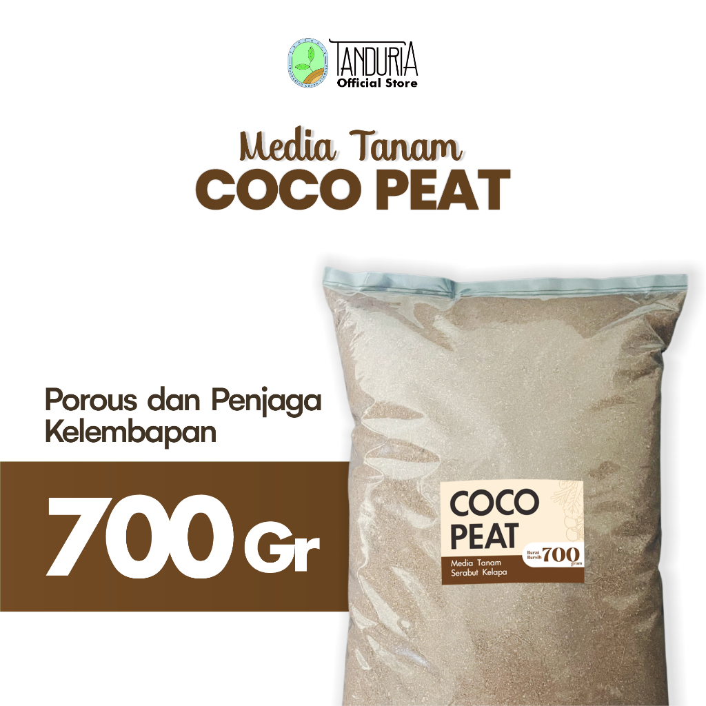 TANDURIA - Cocopeat Media Tanam Sabut Serabut Kelapa Halus 700 Gram