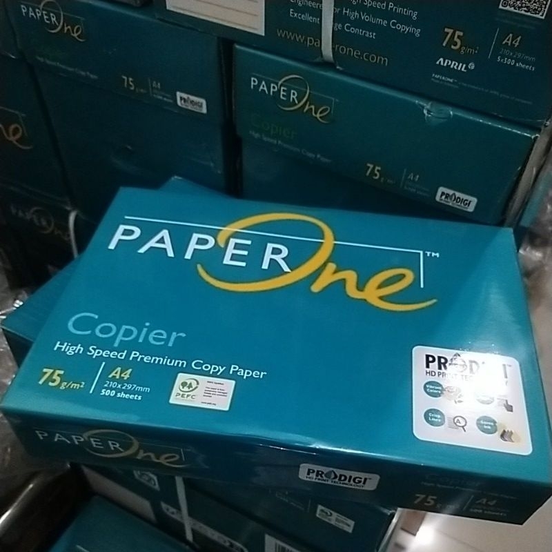 

kertas HVS A4 75 gsm paper one A4 / kertas print 75 gsm / copy paper murah