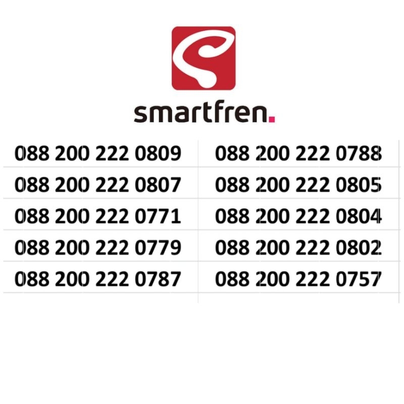 NOMOR CANTIK SMARTFREN