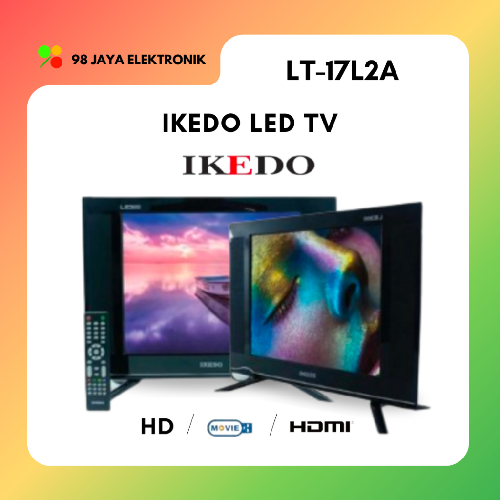 IKEDO LED TV LT-17L2A MENDUKUNG USB MOVIE, HD, ANTENNA TV, AV IN/OUT