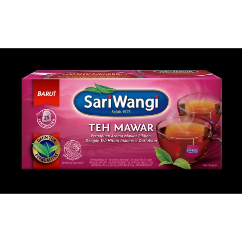 

Sariwangi Teh mawar 25 tea bag